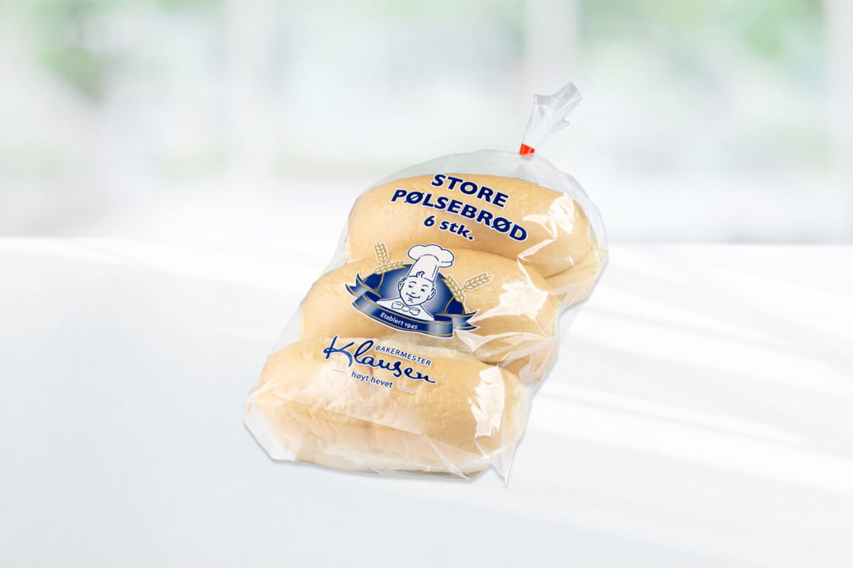 Store pølsebrød 6 pk